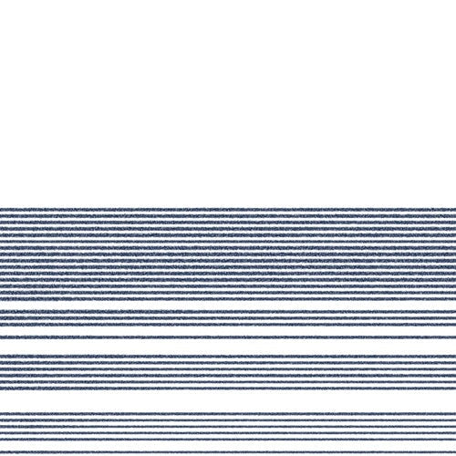 Kierkegaard Design Studio organic stripes naut navy blue and white Shower Curtain