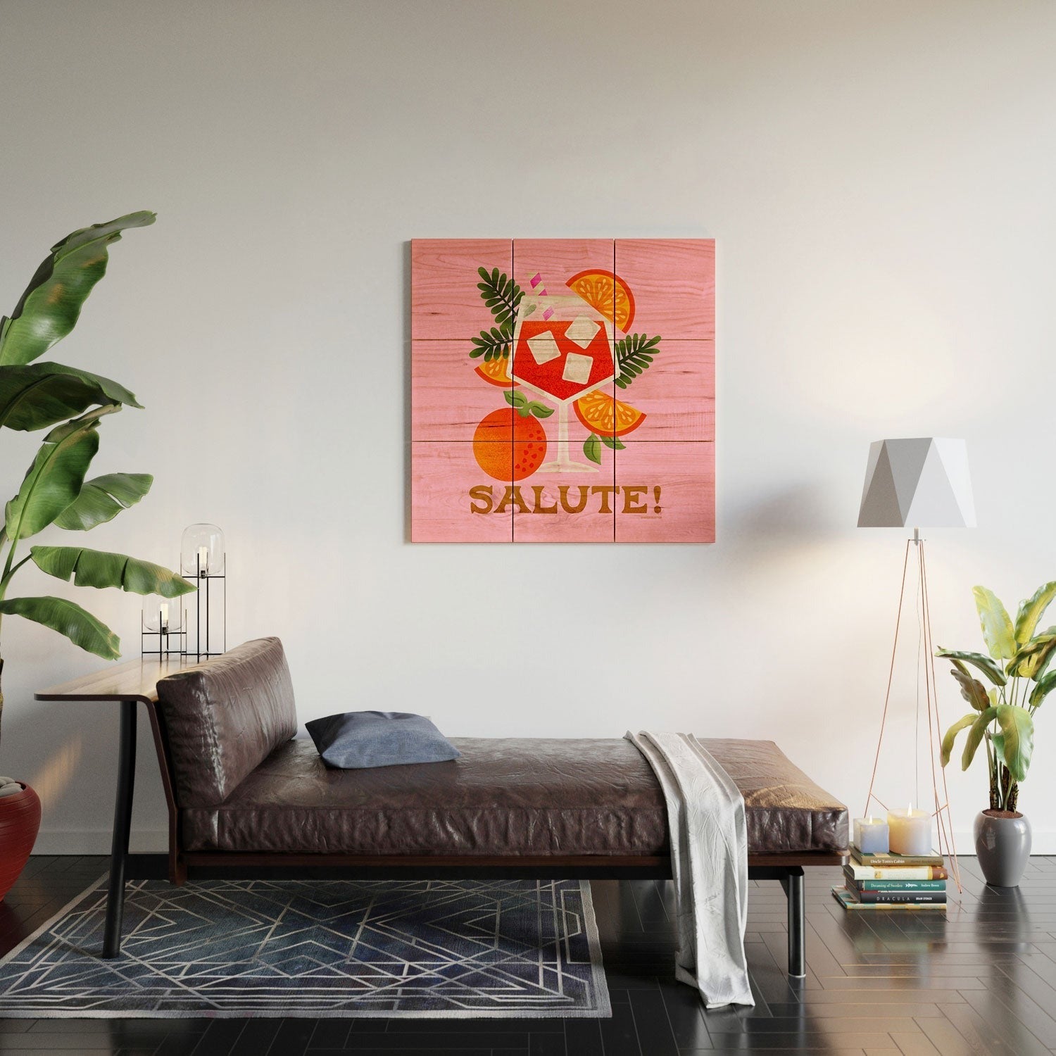 Jessica Molina Orange Spritz Wood Wall Mural