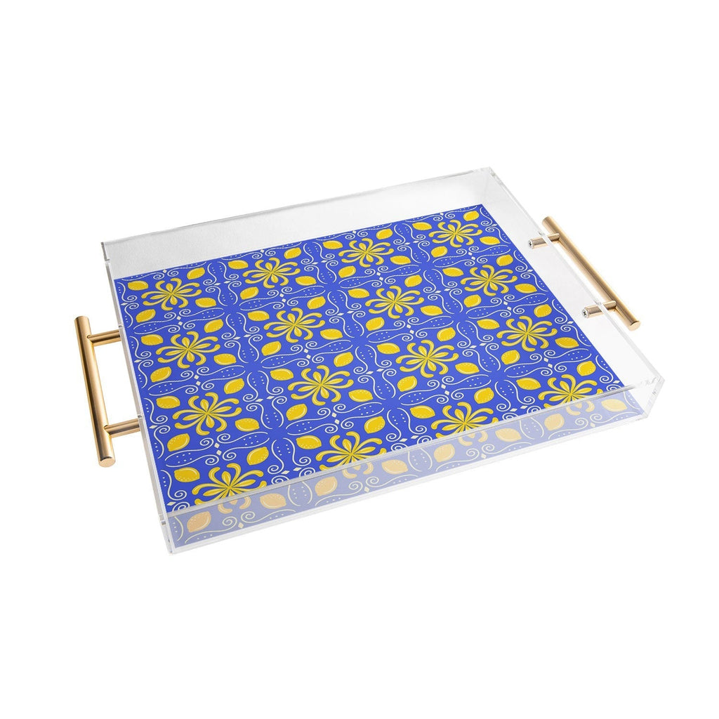 Design by Spark Dolce Vita Lemon Tile Acrylic Tray