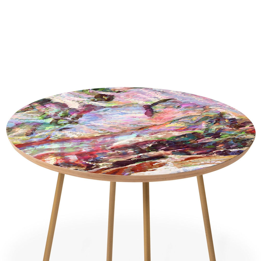 83 Oranges Sequin Haze Round Side Table