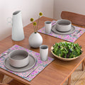 Pimlada Phuapradit Ditsy Purple Floral Half Drop Placemat