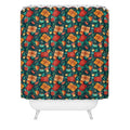 Valeria Frustaci Christmas pattern Shower Curtain