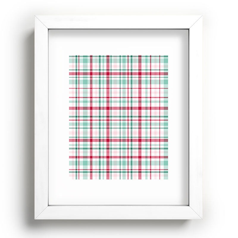 Lisa Argyropoulos Merry Vintage Plaid Recessed Framing Rectangle