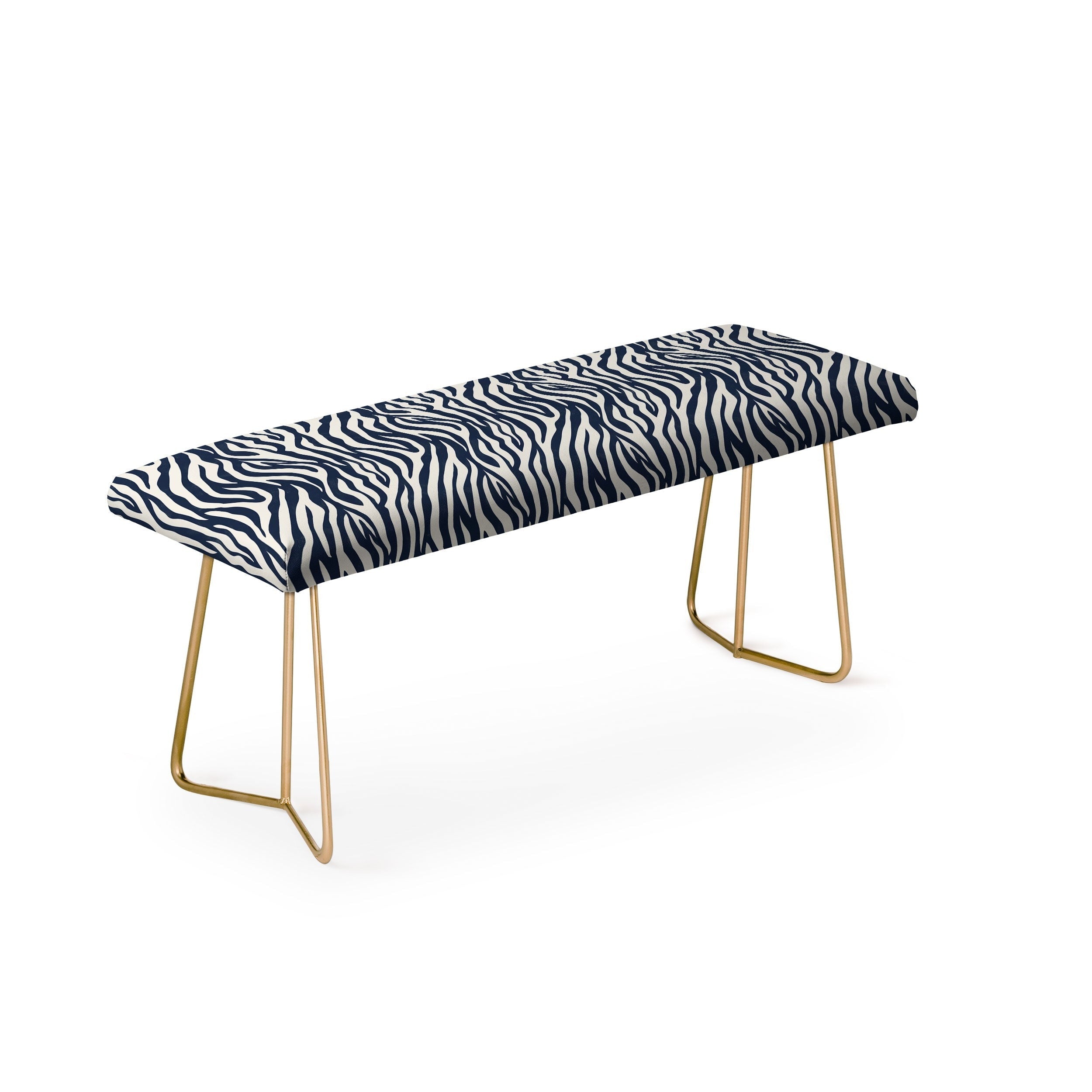Avenie BR Navy Tiger Stripes Bench