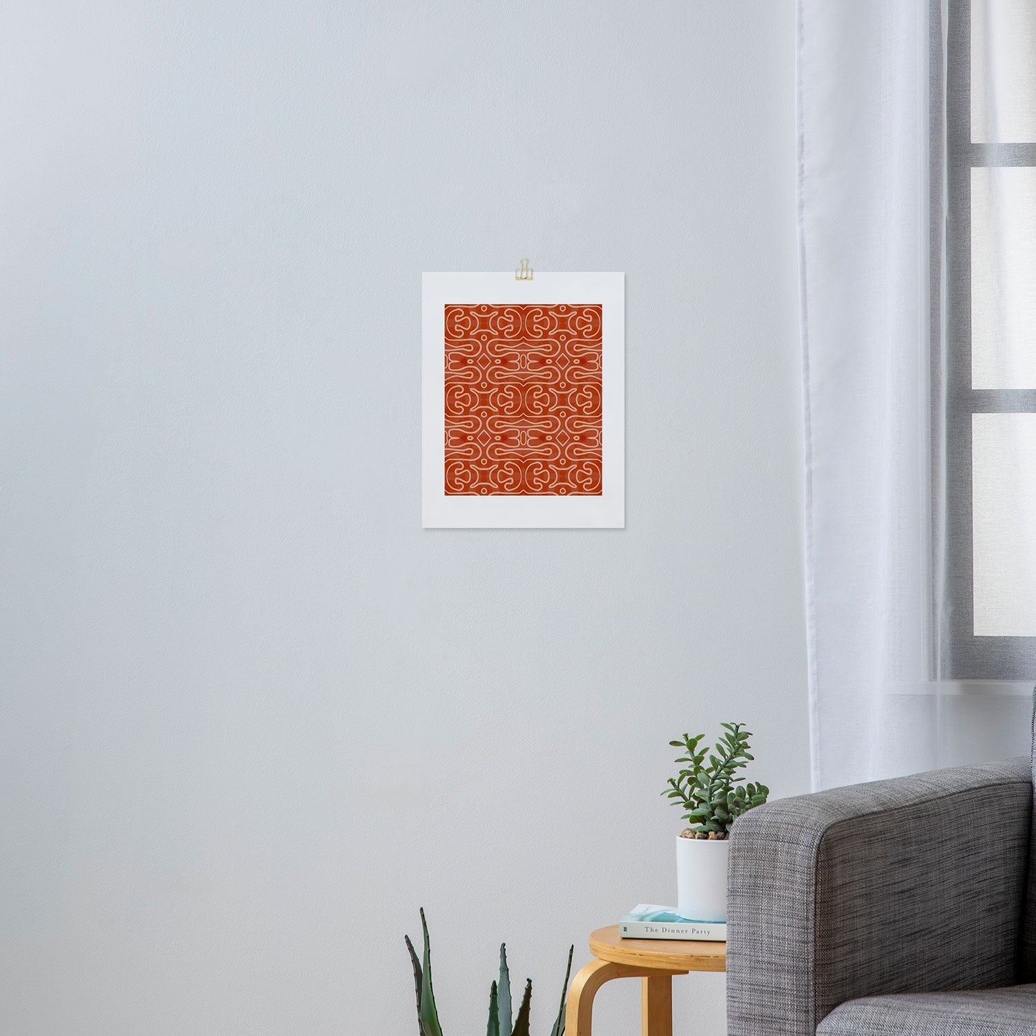 Mirimo Venexiana Burnt Orange Art Print
