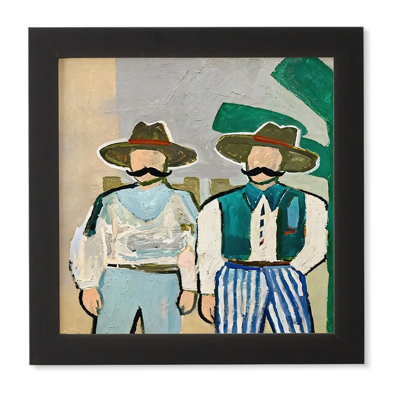 83 Oranges Side By Side Cowboy Edition Framed Wall Art