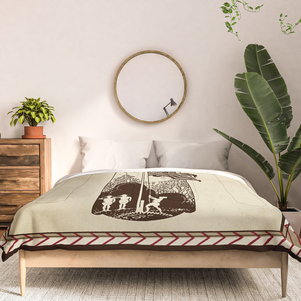 DENY Designs Flag Raisers Striped Square Comforter