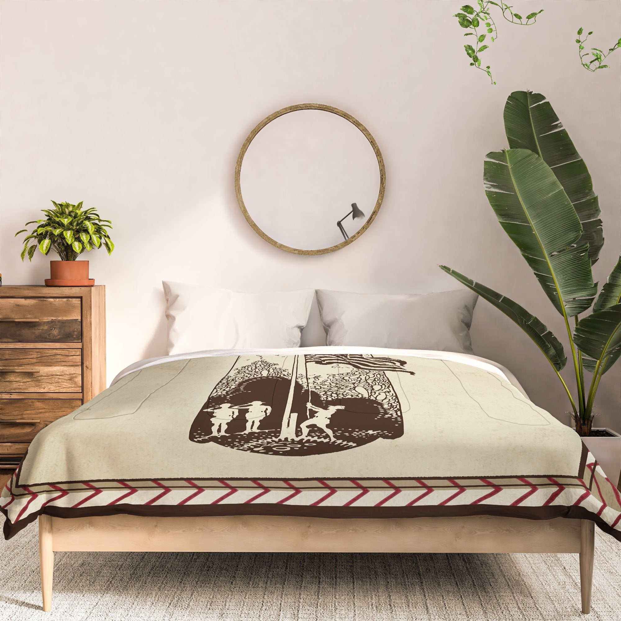 DENY Designs Flag Raisers Striped Square Comforter