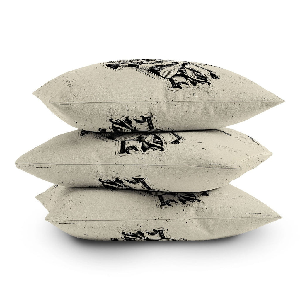 DENY Designs Let Freedom Ring Block Outdoor Throw Pillow