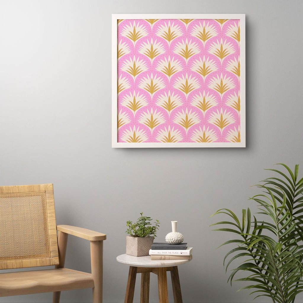 Jennifer Labre Pink Palmetto Framed Wall Art