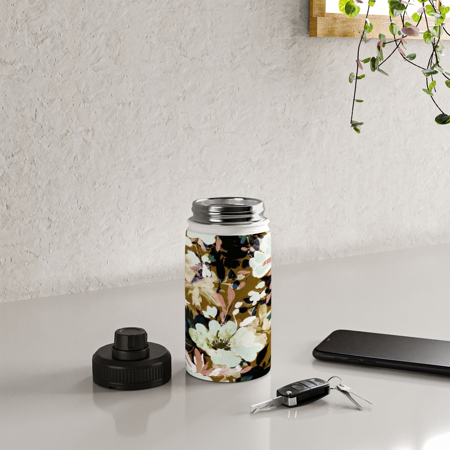 Marta Barragan Camarasa Romantic Floral Fusion Water Bottle