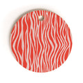 Avenie BR Red Zebra Stripe Cutting Board Round