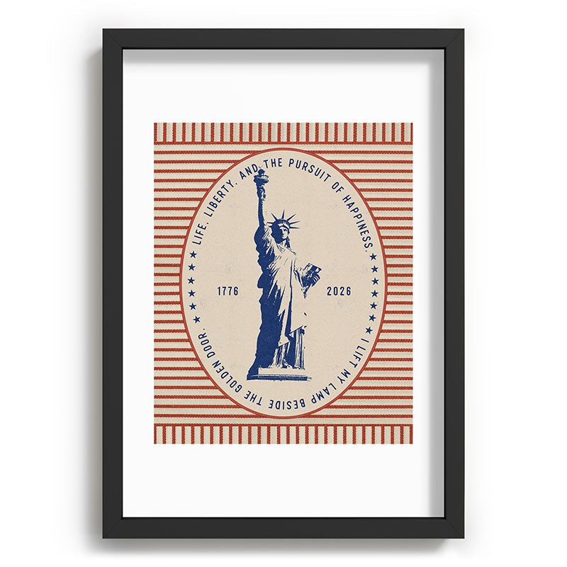DENY Designs Life Liberty Recessed Framing Rectangle