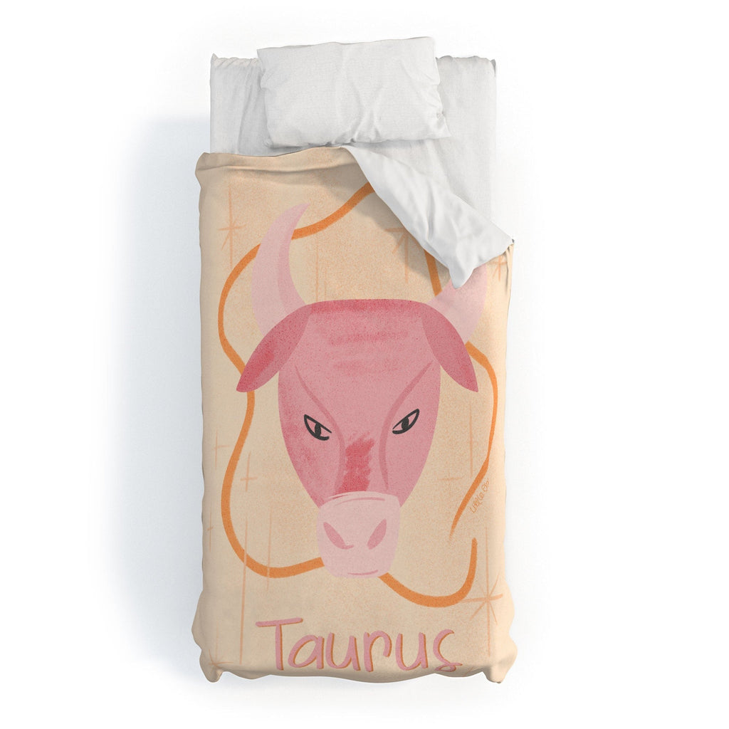 Little Om Zodiac Sign Taurus Duvet Cover