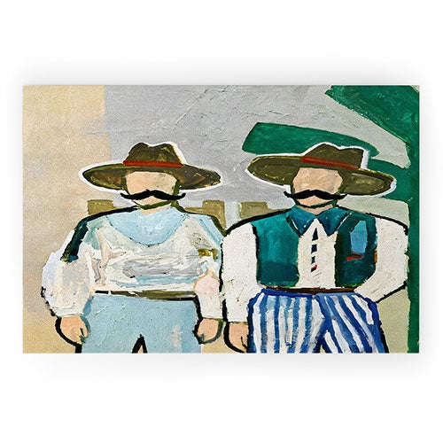 83 Oranges Side By Side Cowboy Edition Welcome Mat