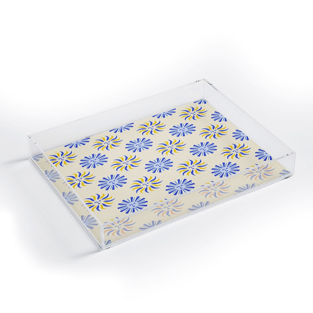 Design by Spark Dolce Vita Radial Sun Flames Acrylic Tray