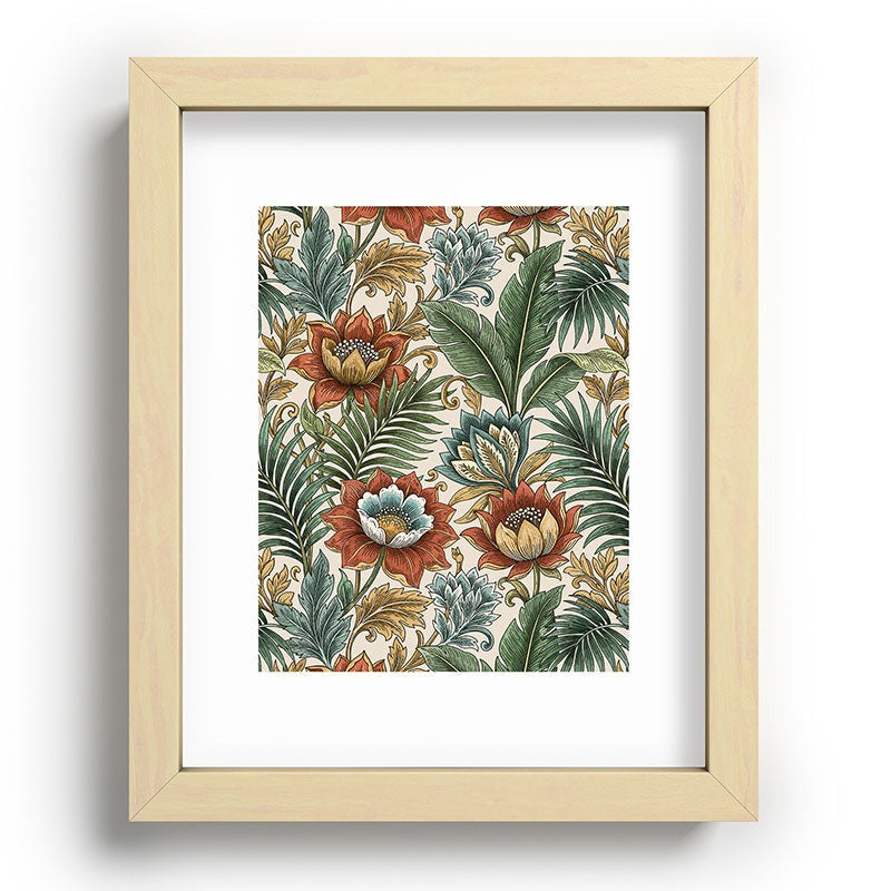 Marta Barragan Camarasa Retro Jungle Garden Recessed Framing Rectangle