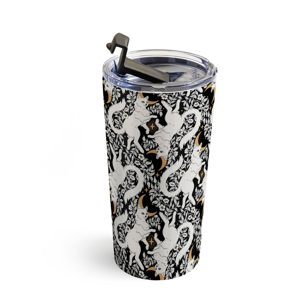 Avenie Celestial Cats Gold Travel Mug