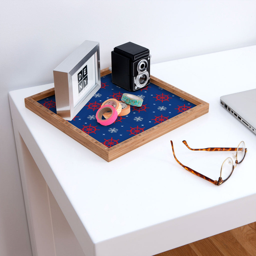 Design by Spark Holiday Helms and Snowflakes Square Tray