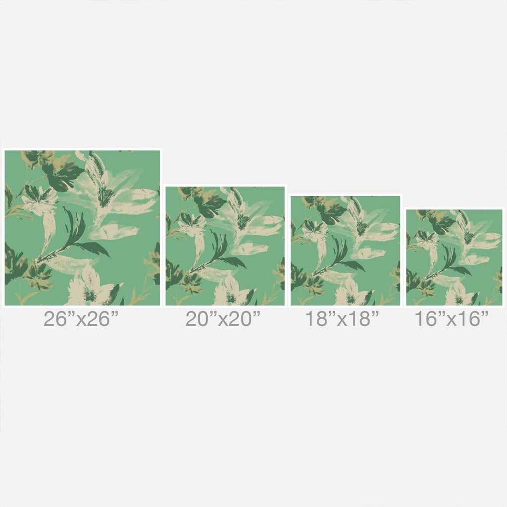 Gabriela Fuente Emma Green Outdoor Throw Pillow