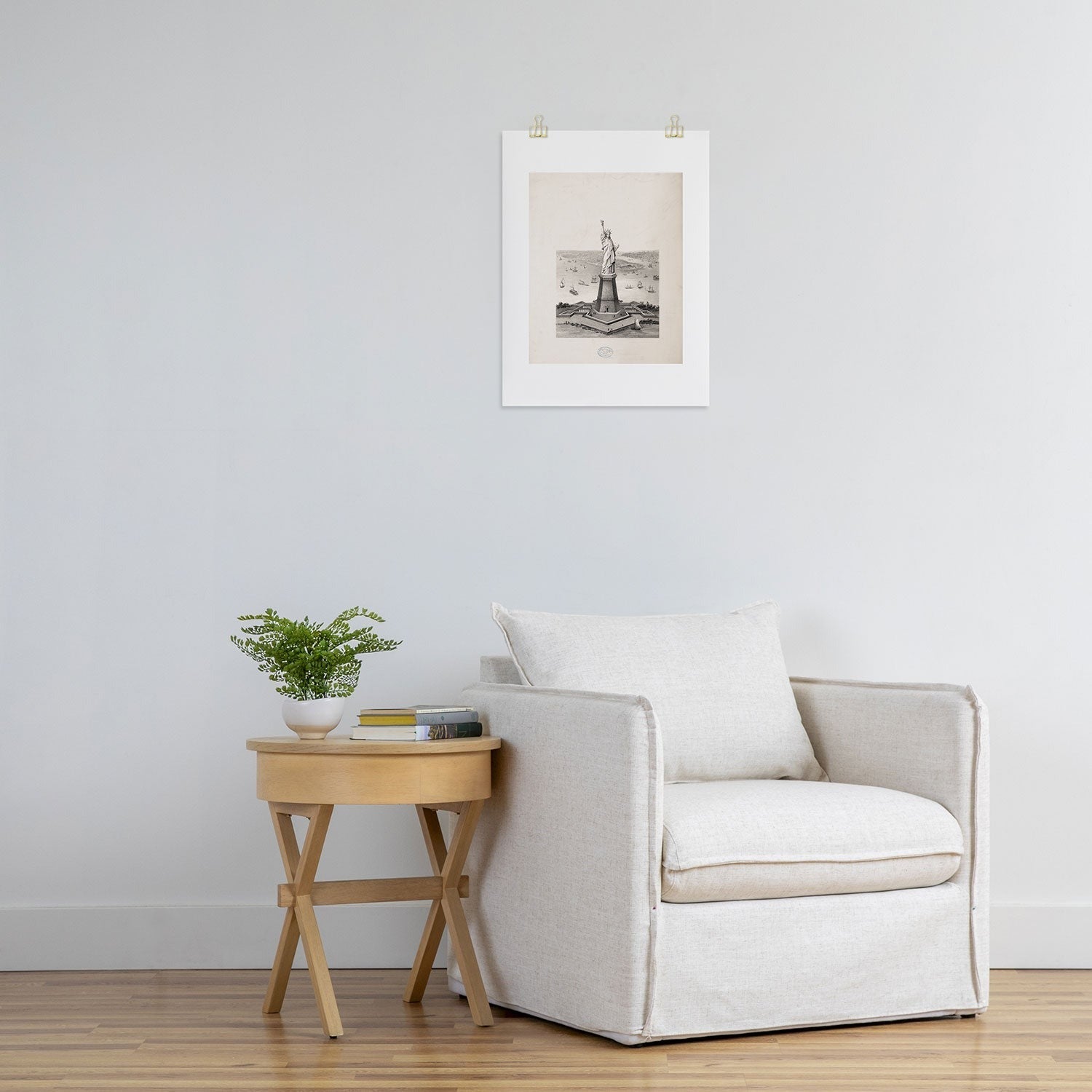DENY Designs Vintage Lady Liberty Art Print