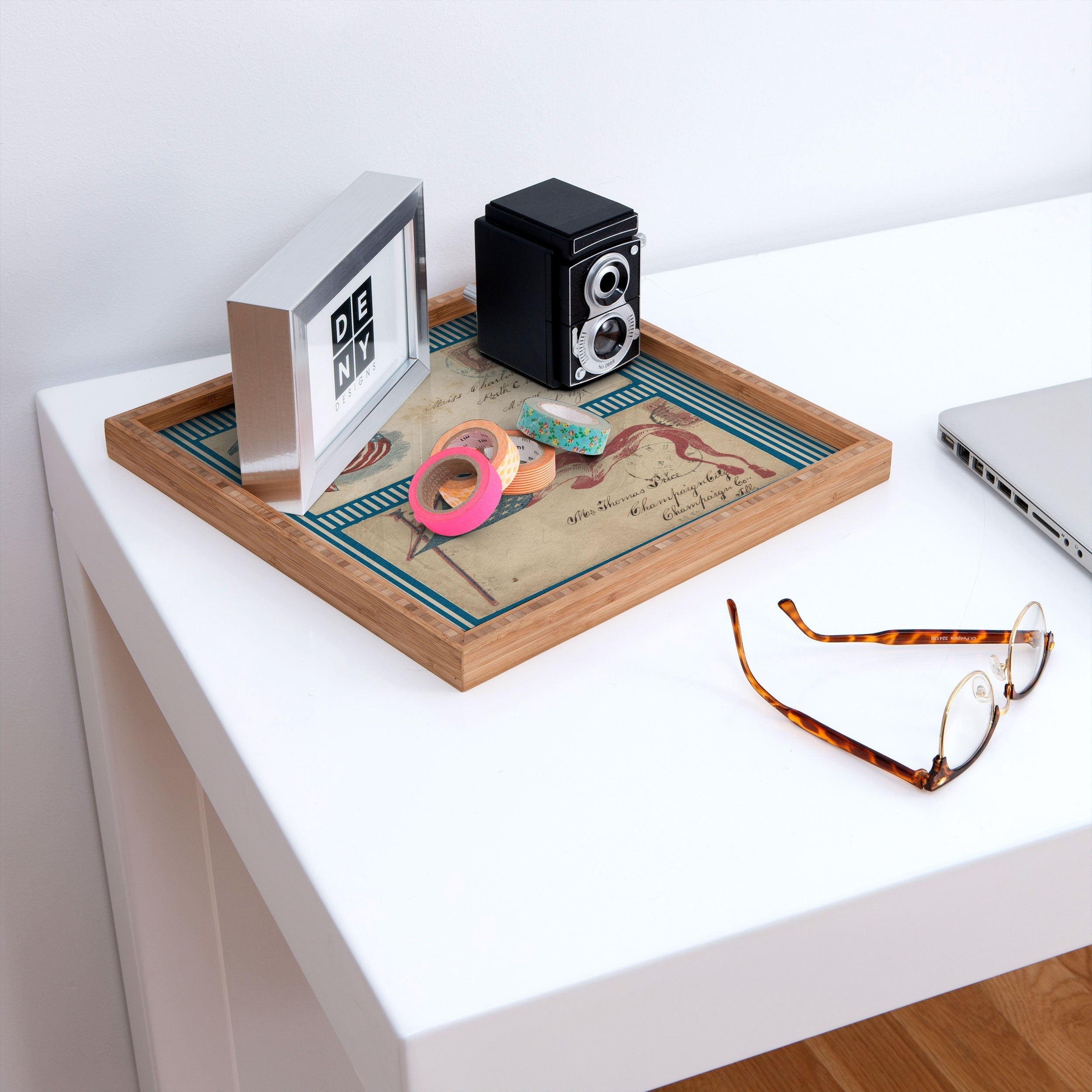 DENY Designs Civil War Envelopes Square Tray