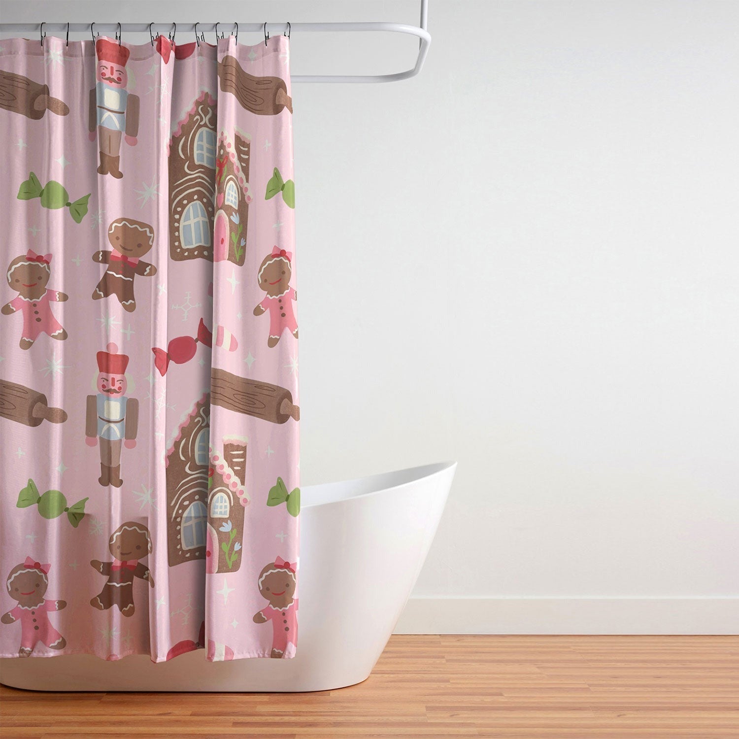 carriecantwell Sweet Christmas Holidays Shower Curtain