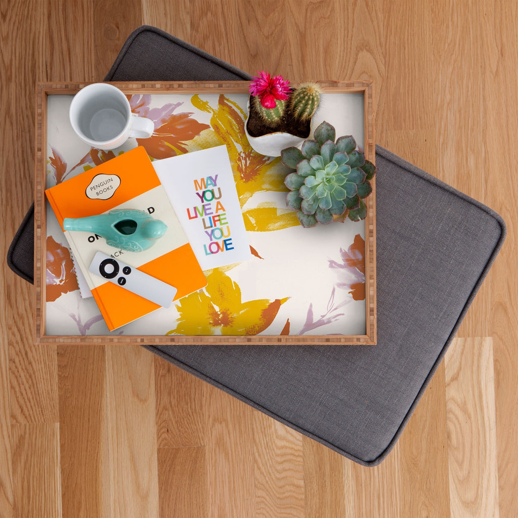 Gabriela Fuente Emma Floral Classic Rectangular Tray