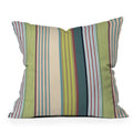Marta Barragan Camarasa Colorful Stripe Delight Throw Pillow