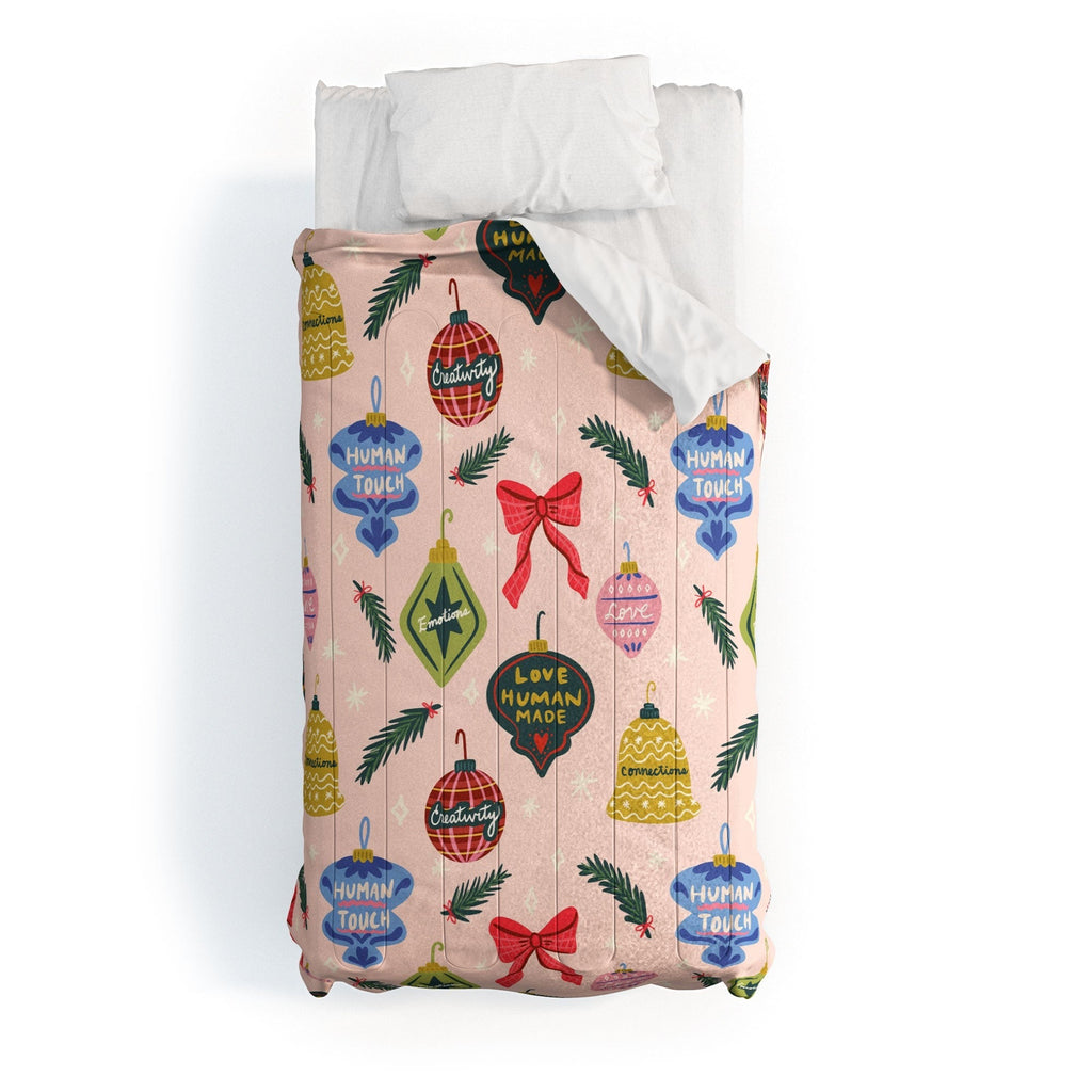 Design by Spark Love Human Made Christmas Ornaments Comforter