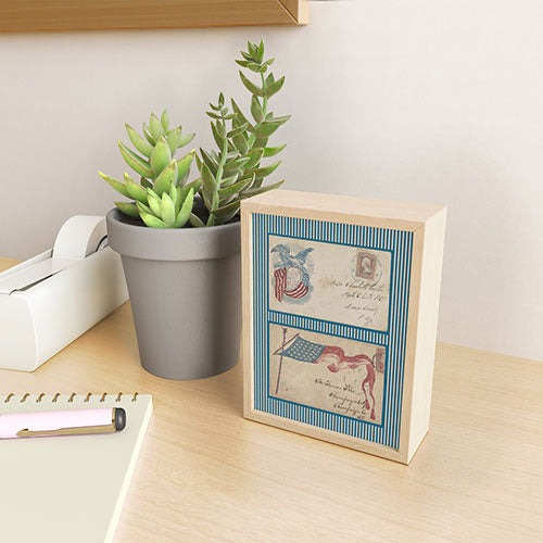 DENY Designs Civil War Envelopes Framed Mini Art Print