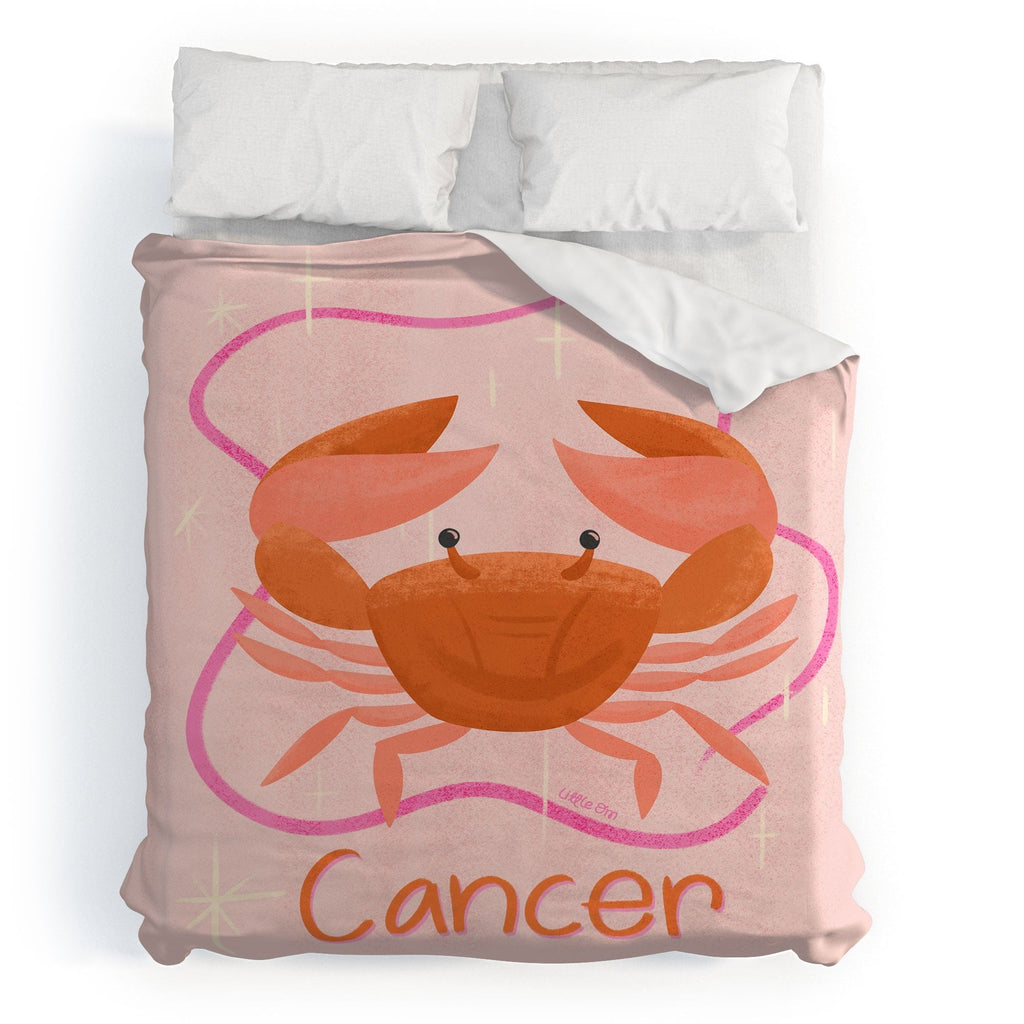 Little Om Zodiac Signs Cancer Duvet Cover