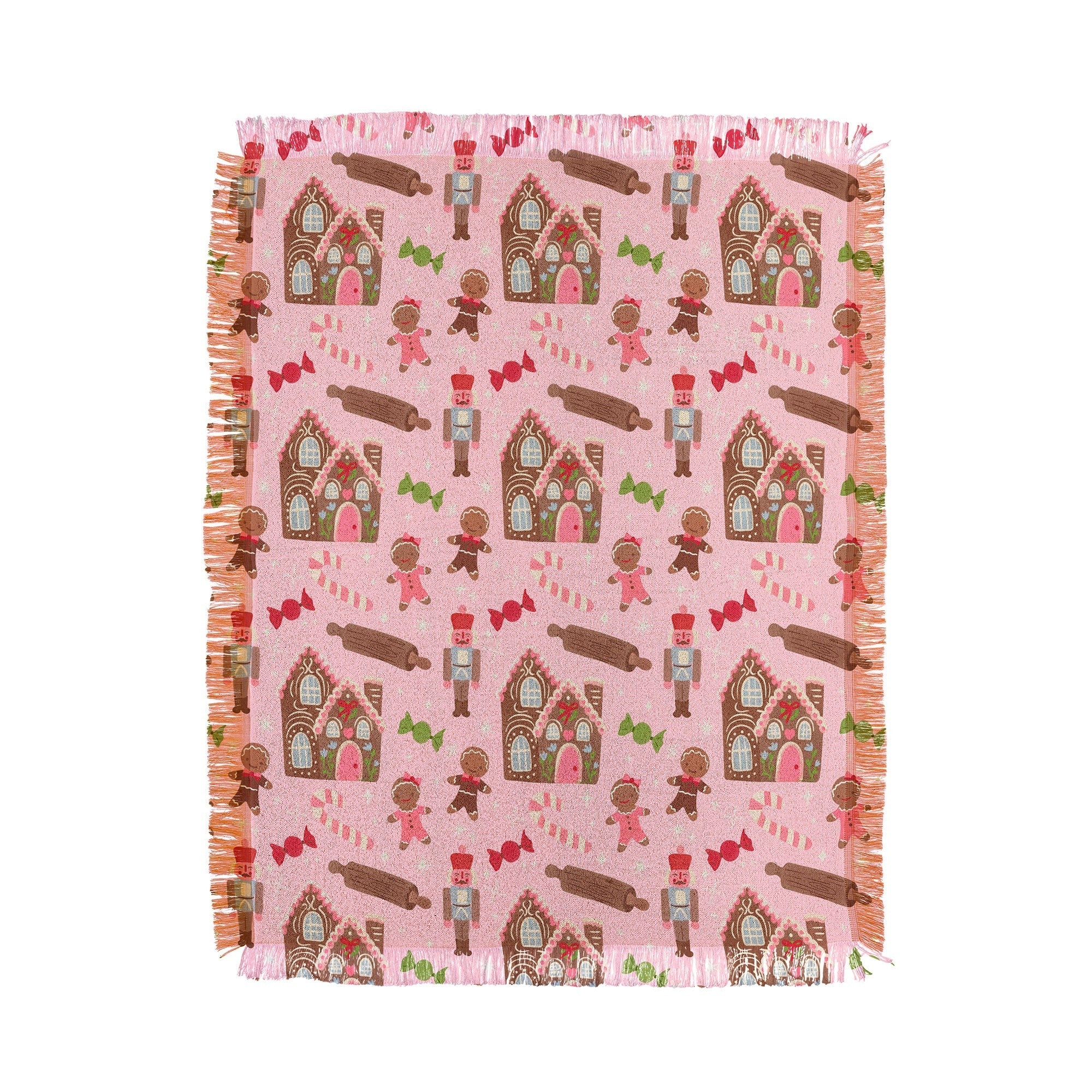carriecantwell Sweet Christmas Holidays Throw Blanket