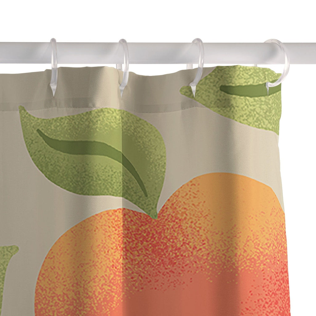 Jessica Molina Peach Pattern Shower Curtain
