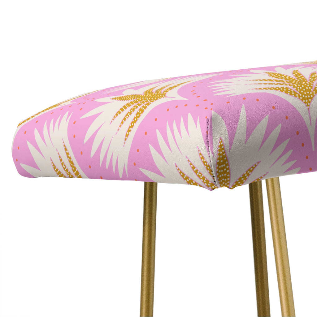 Jennifer Labre Pink Palmetto Bench