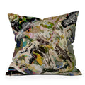 83 Oranges Echoes Beneath the Surface Outdoor Throw Pillow