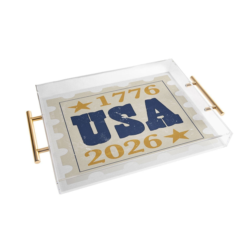 DENY Designs USA Stamp Acrylic Tray