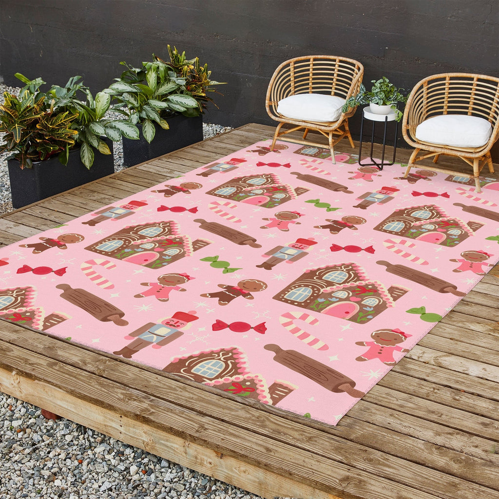 carriecantwell Sweet Christmas Holidays Outdoor Rug