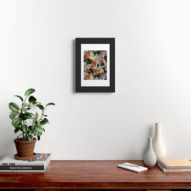 Marta Barragan Camarasa Retro Bloom Medley Framed Art Print