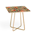 Ninola Design Botanic Retreat Painterly Tropical Flowers Sage Green Side Table