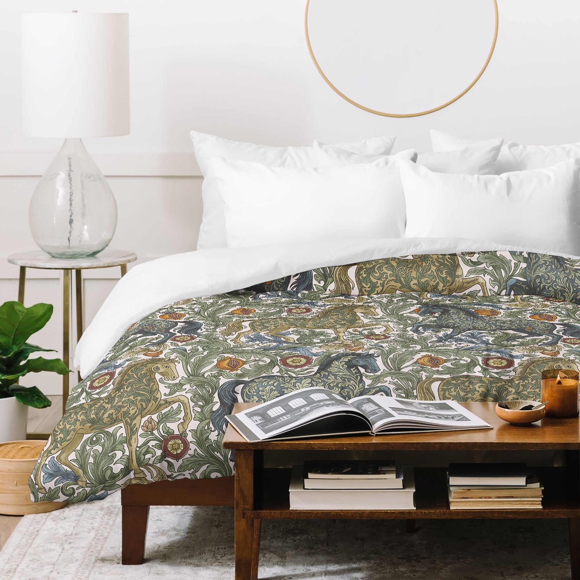 Marta Barragan Camarasa Renaissance Horse Garden Duvet Cover