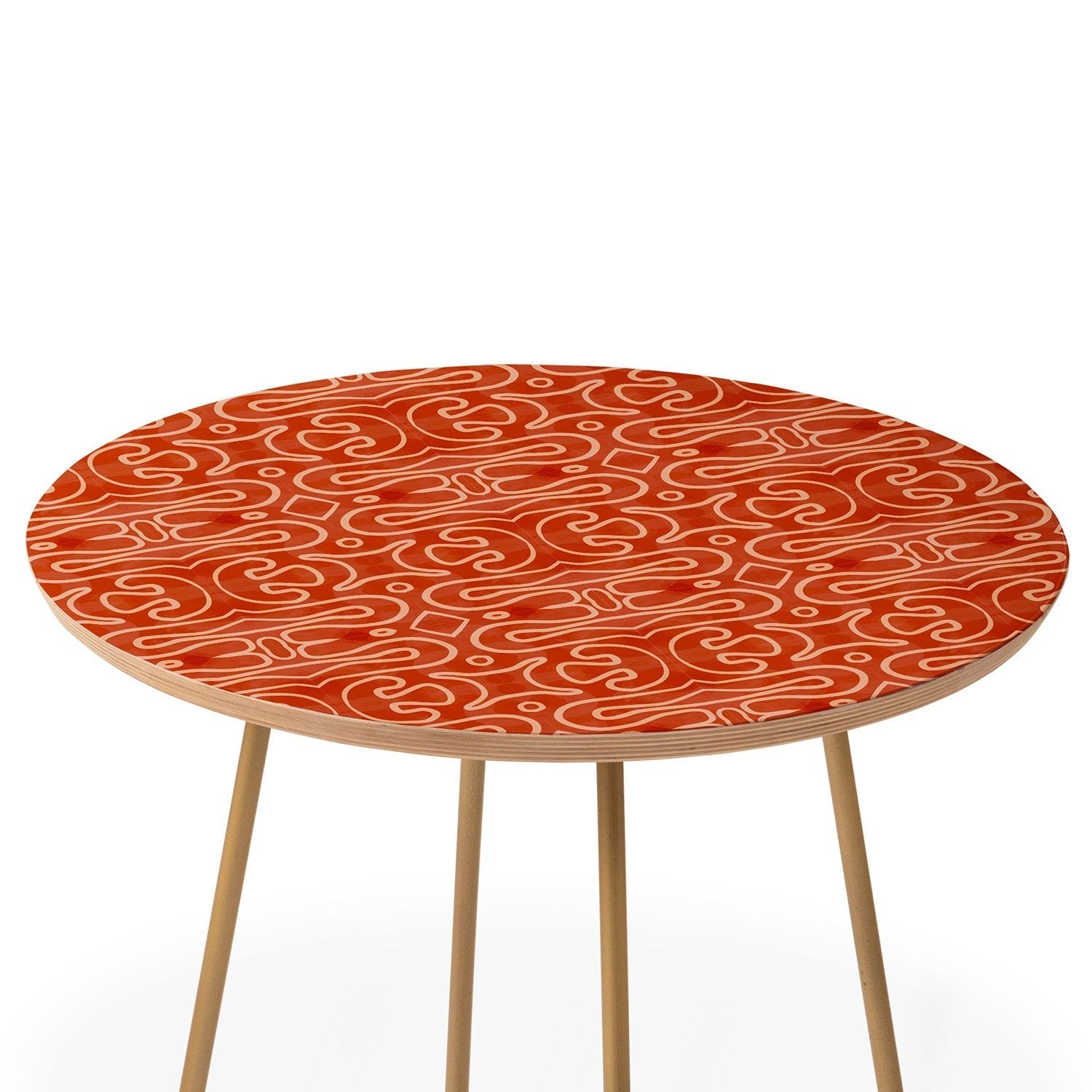 Mirimo Venexiana Burnt Orange Round Side Table