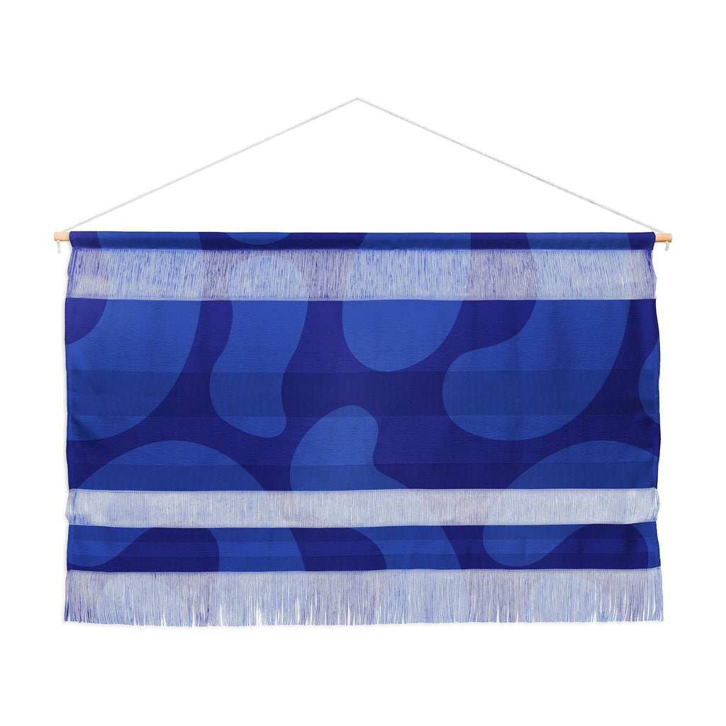 Camilla Foss Blue Pebble Wall Hanging Landscape