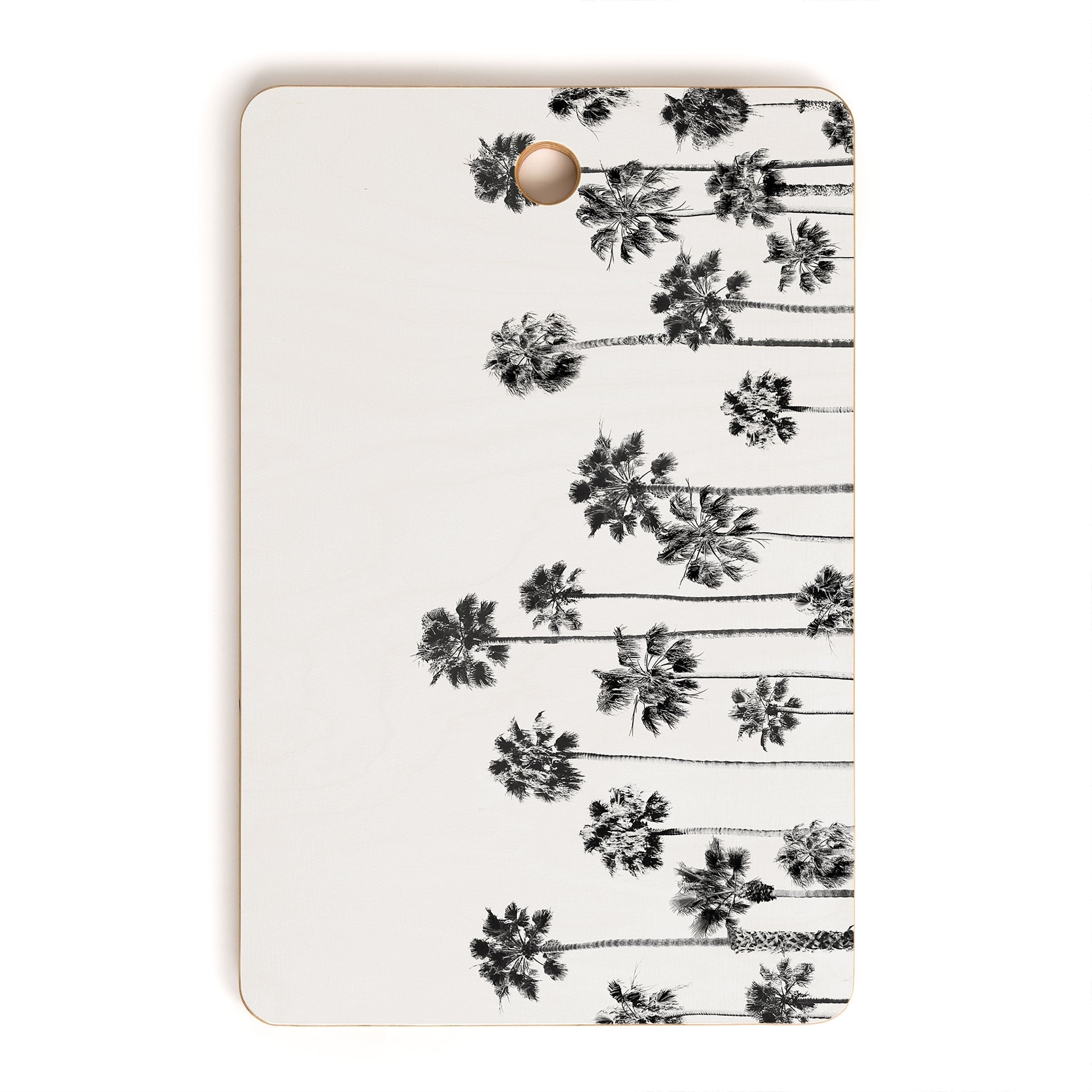 Gal Design Black And White Palms Cutting Board Rectangle