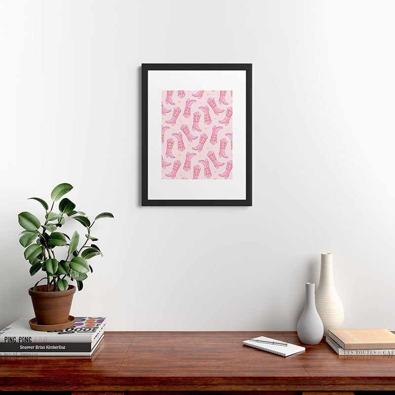 Love_Ryming Stars and Boots Framed Art Print