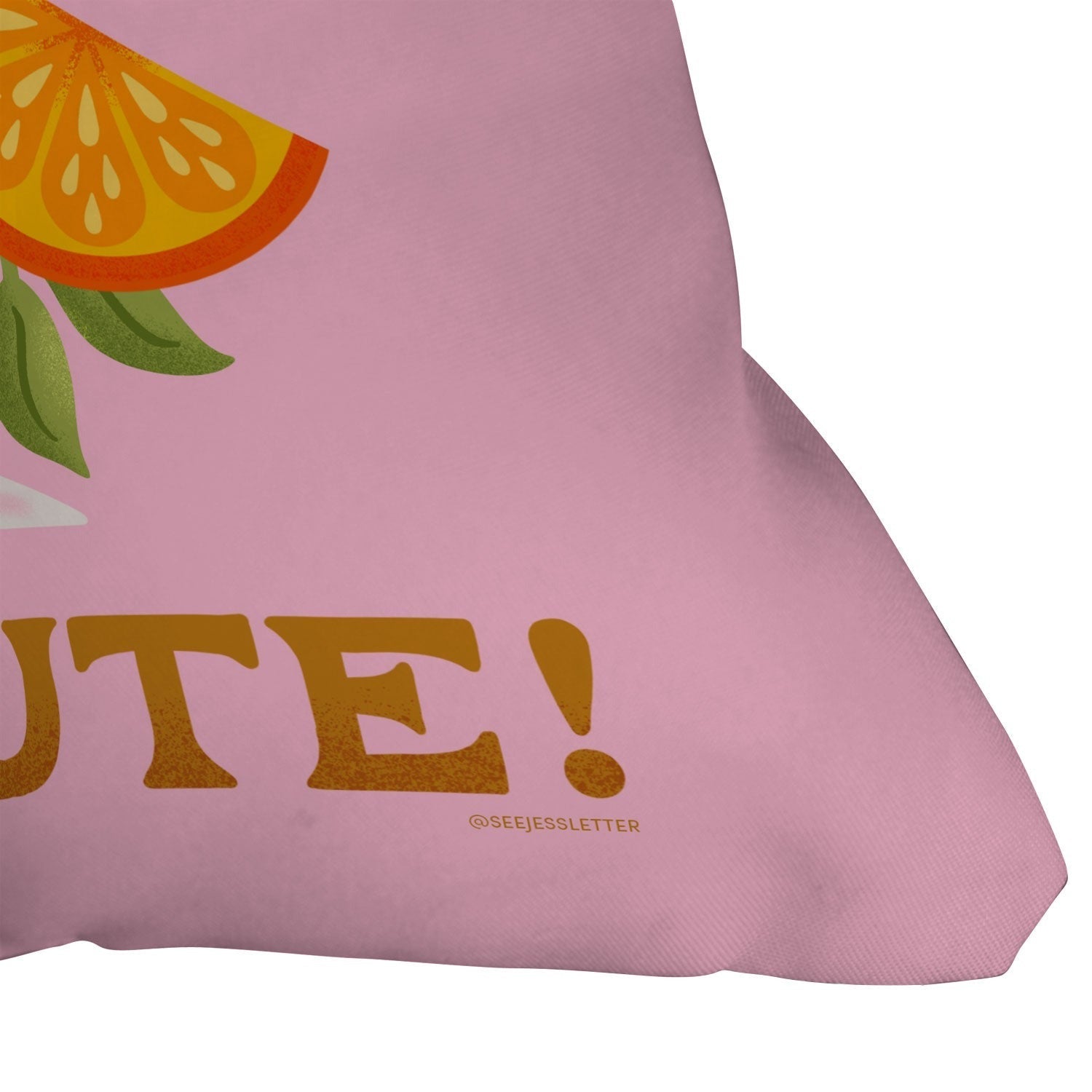 Jessica Molina Orange Spritz Throw Pillow