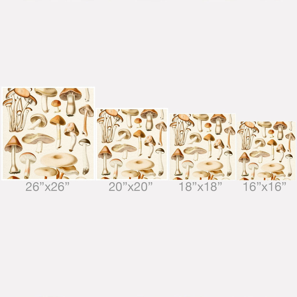 Gal Design Mushrooms Collection Outdoor Throw Pillow