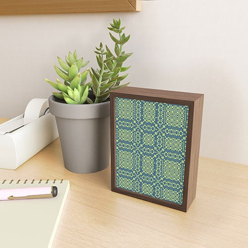 Marta Barragan Camarasa Nostalgic Grid Design Framed Mini Art Print