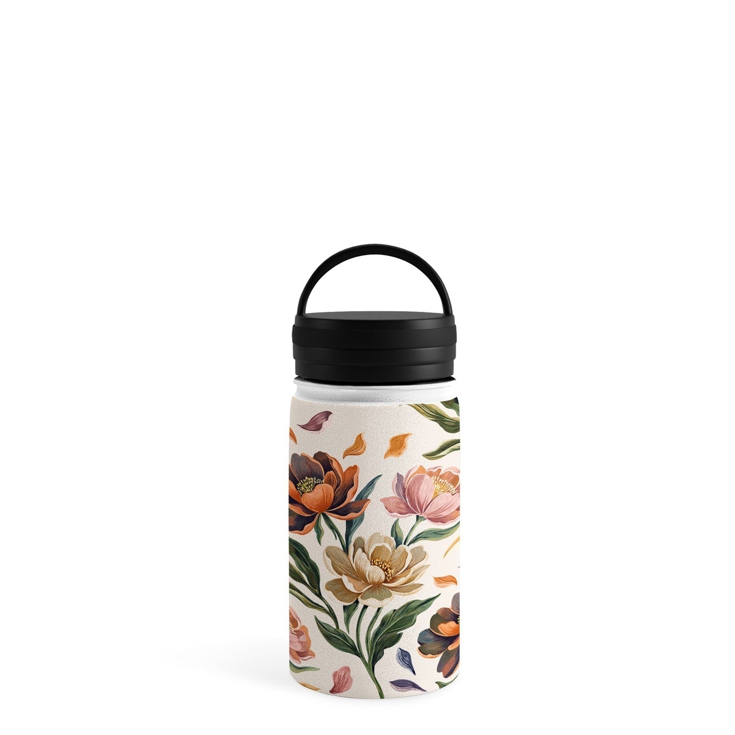 Marta Barragan Camarasa Hand Painted Peony Florals Water Bottle