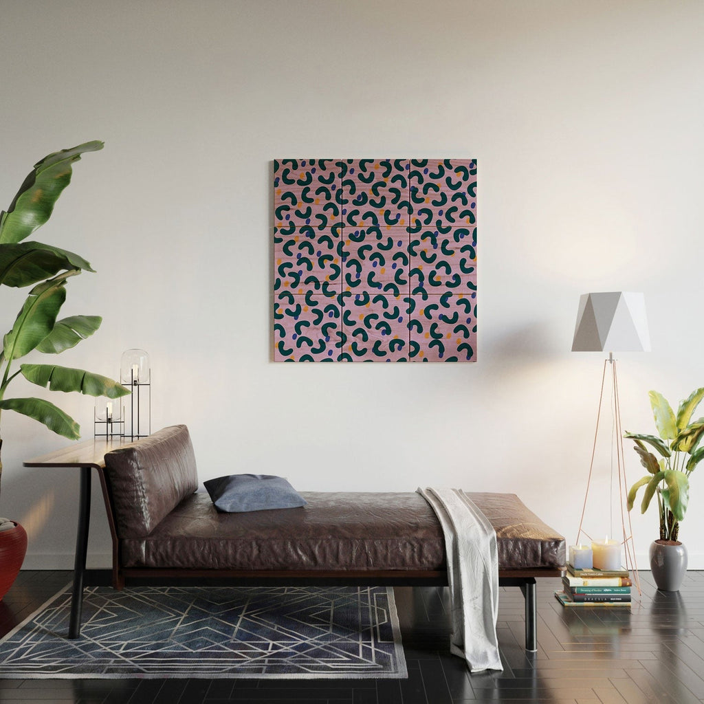 Camilla Foss Pebbles Mix Wood Wall Mural